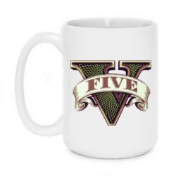 Чашка 420ml GTA 5 3D Logo - PrintSalon