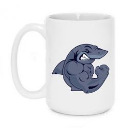 Чашка 420ml Gym Shark - PrintSalon