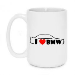 Чашка 420ml I love BMW - PrintSalon