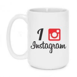 Чашка 420ml I love Instagram-PrintSalon Чашка 420ml I love Instagram