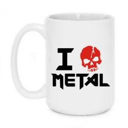 Чашка 420ml I love metal - PrintSalon