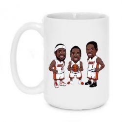 Чашка 420ml "James, Wade and Bosh" - PrintSalon