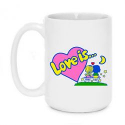 Чашка 420ml Love is... - PrintSalon