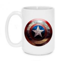 Чашка 420ml Потрісканий щит Капітана Америка - PrintSalon