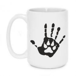 Чашка 420ml Рука вовка - PrintSalon