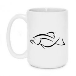Чашка 420ml Силуэт рыбы