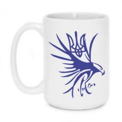 Чашка 420ml Сокіл та герб України - PrintSalon