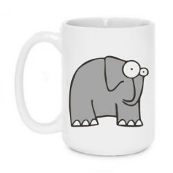 Чашка 420ml удивленный слон - PrintSalon