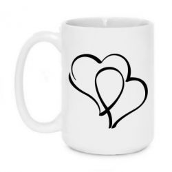 Чашка 420ml Влюбленные сердца - PrintSalon