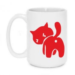 Чашка 420ml злой котэ - PrintSalon
