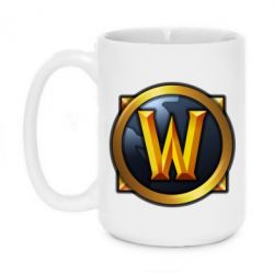 Чашка 420ml Значок wow - PrintSalon