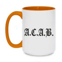 Чашка двокольорова велика A.C.A.B - PrintSalon