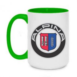 Чашка двокольорова велика Alpina - PrintSalon