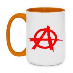 Чашка двухцветная 420ml Anarchy - PrintSalon