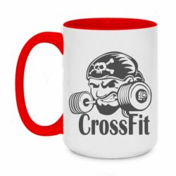 Чашка двухцветная 420ml Angry CrossFit - PrintSalon