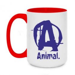 Чашка двухцветная 420ml Animal - PrintSalon