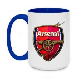 Чашка двокольорова велика Arsenal Art Logo - PrintSalon