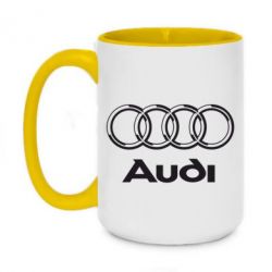 Чашка двокольорова велика Audi Великий - PrintSalon