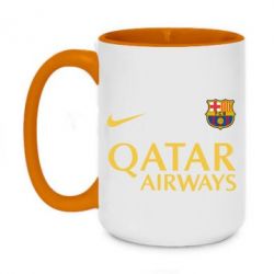 Чашка двухцветная 420ml Барселона - PrintSalon