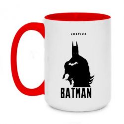 Чашка двокольорова велика Batman, justice - PrintSalon