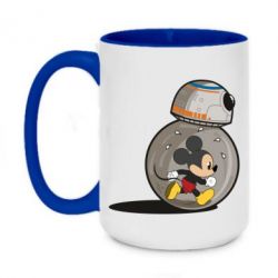 Чашка двухцветная 420ml BB-8 and Mickey Mouse - PrintSalon
