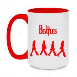 Чашка двухцветная 420ml Beatles Group - PrintSalon