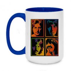 Чашка двухцветная 420ml Битлы - PrintSalon