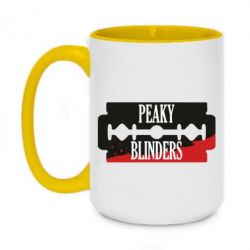 Чашка двокольорова велика Blade, Peaky Blinders - PrintSalon
