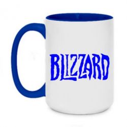 Чашка двухцветная 420ml Blizzard Logo - PrintSalon
