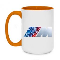 Чашка двухцветная 420ml BMW logo 1 - PrintSalon