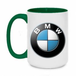 Чашка двухцветная 420ml BMW Logo 3D - PrintSalon