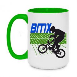 Чашка двухцветная 420ml BMX Sport - PrintSalon