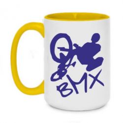 Чашка двухцветная 420ml BMX - PrintSalon