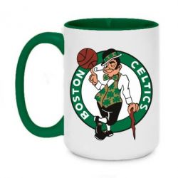 Чашка двокольорова велика Boston Celtics