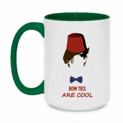 Чашка двокольорова велика bow ties are cool - PrintSalon