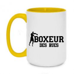 Чашка двокольорова велика Boxeur Des Rues - PrintSalon