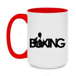 Чашка двокольорова велика Boxing Art - PrintSalon