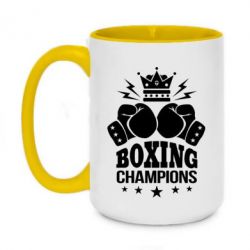 Чашка двухцветная 420ml Boxing champions - PrintSalon
