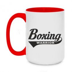 Чашка двухцветная 420ml Boxing Warrior - PrintSalon