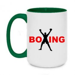 Чашка двухцветная 420ml BoXing X - PrintSalon