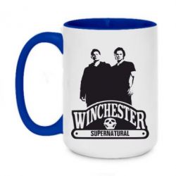 Чашка двухцветная 420ml Братья Винчестеры сериал - PrintSalon