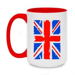 Чашка двухцветная 420ml Британский флаг - PrintSalon