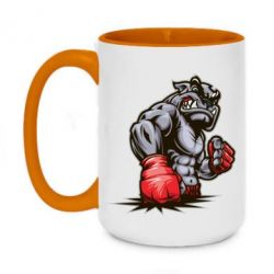 Чашка двухцветная 420ml Bulldog MMA - PrintSalon