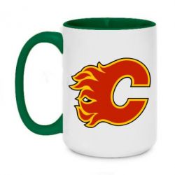 Чашка двухцветная 420ml Calgary Flames - PrintSalon