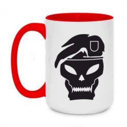 Чашка двухцветная 420ml Call of Duty Black Ops logo - PrintSalon