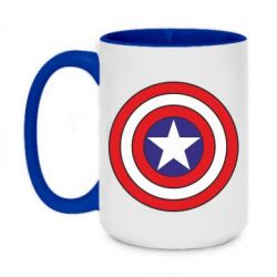 Чашка двухцветная 420ml Captain America - PrintSalon