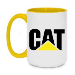 Чашка двухцветная 420ml Caterpillar - PrintSalon