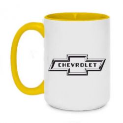 Чашка двокольорова велика Chevrolet 3D - PrintSalon