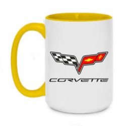 Чашка двухцветная 420ml Chevrolet Corvette - PrintSalon