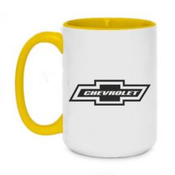 Чашка двухцветная 420ml Chevrolet Log - PrintSalon
